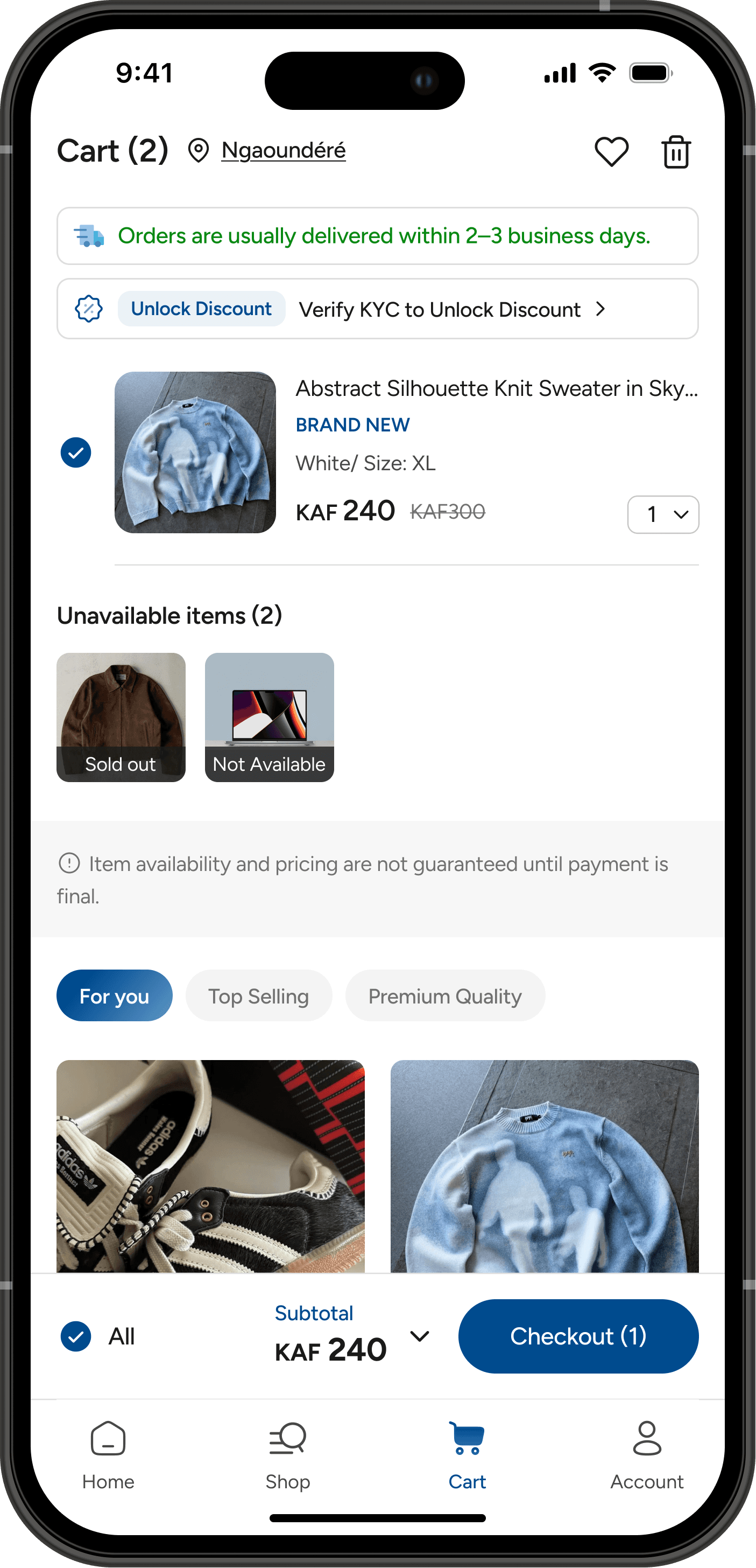 App Notifications Screen