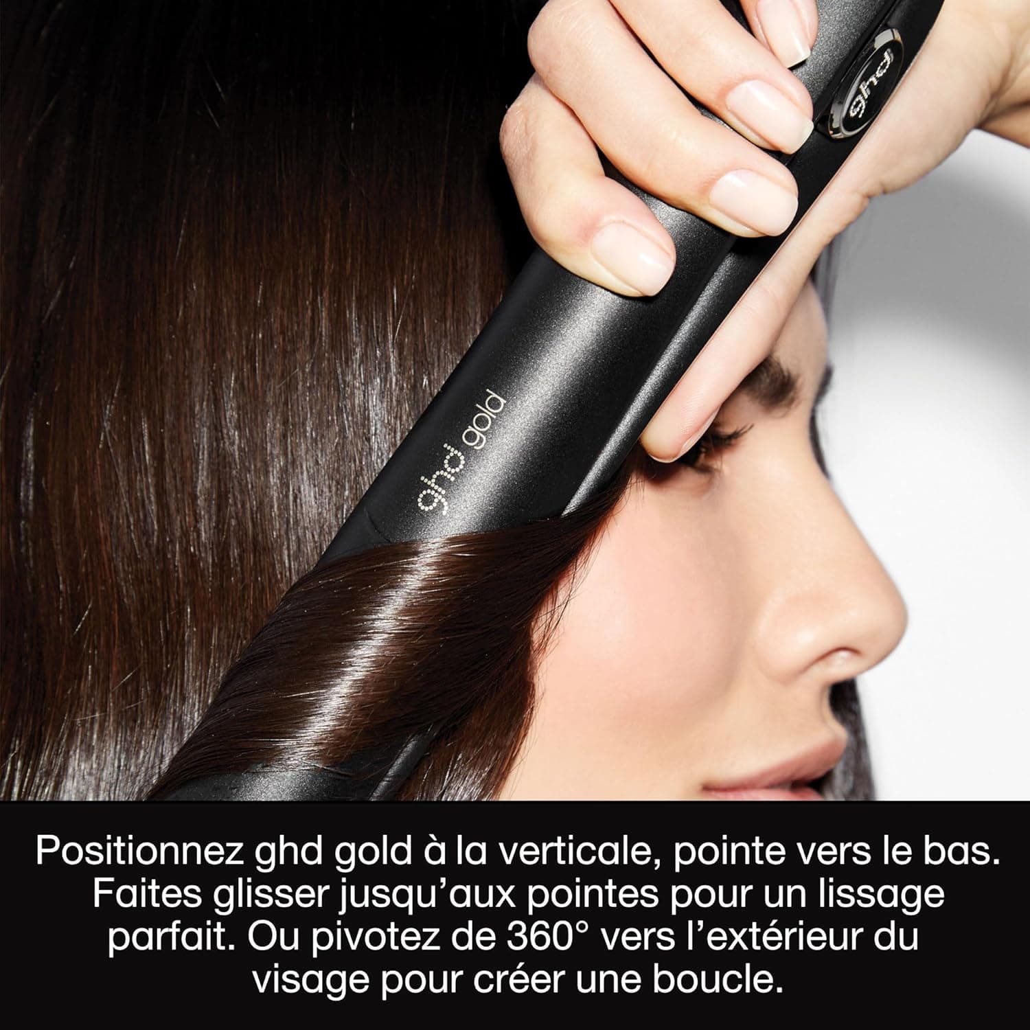Fer à lisser professionnel noir